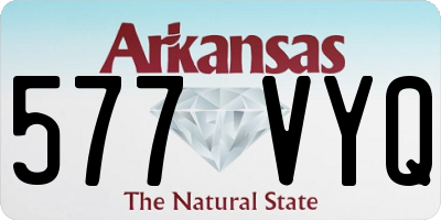 AR license plate 577VYQ