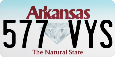 AR license plate 577VYS