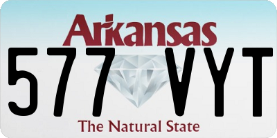 AR license plate 577VYT