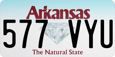 AR license plate 577VYU
