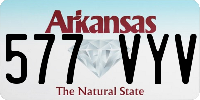 AR license plate 577VYV