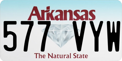 AR license plate 577VYW