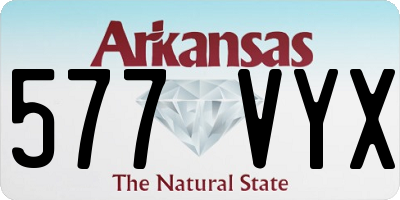 AR license plate 577VYX