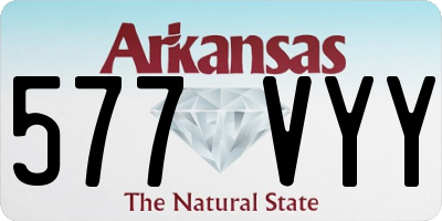 AR license plate 577VYY