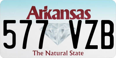 AR license plate 577VZB