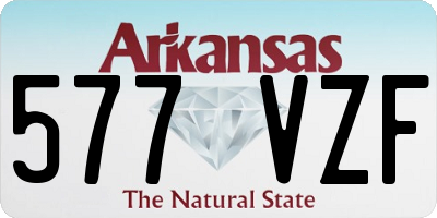 AR license plate 577VZF