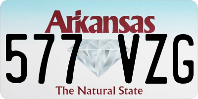 AR license plate 577VZG