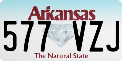 AR license plate 577VZJ