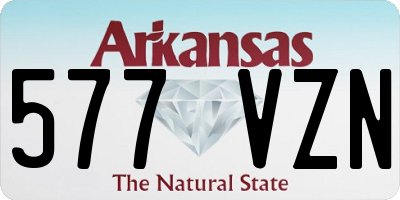 AR license plate 577VZN