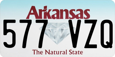 AR license plate 577VZQ
