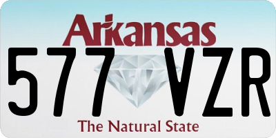AR license plate 577VZR