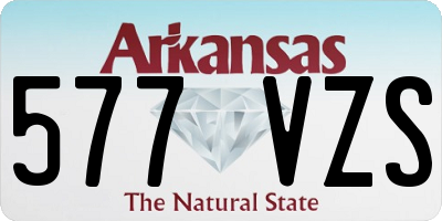 AR license plate 577VZS