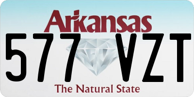 AR license plate 577VZT