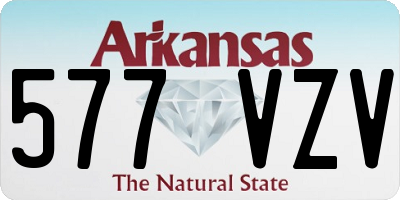 AR license plate 577VZV
