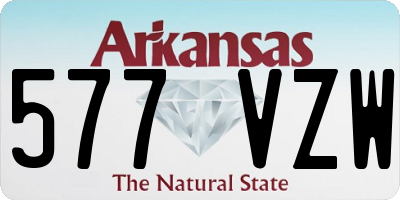 AR license plate 577VZW