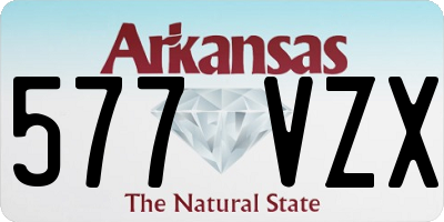 AR license plate 577VZX