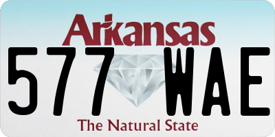 AR license plate 577WAE
