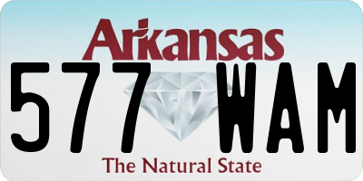 AR license plate 577WAM