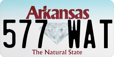 AR license plate 577WAT