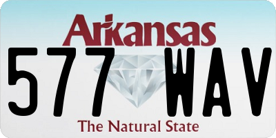 AR license plate 577WAV