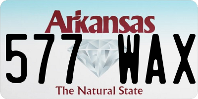 AR license plate 577WAX
