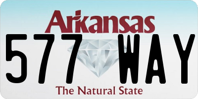 AR license plate 577WAY