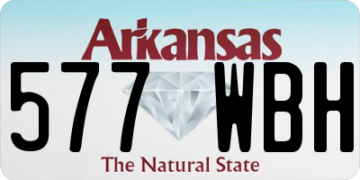 AR license plate 577WBH