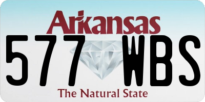 AR license plate 577WBS