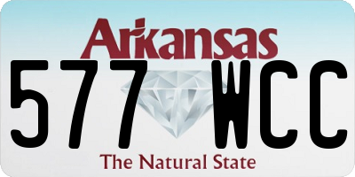 AR license plate 577WCC