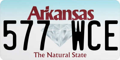 AR license plate 577WCE