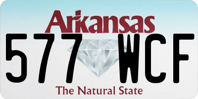 AR license plate 577WCF
