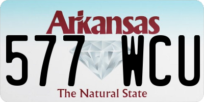 AR license plate 577WCU