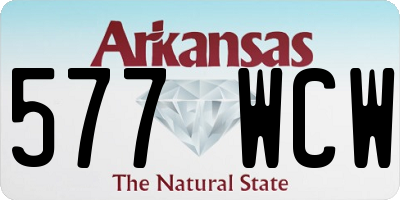 AR license plate 577WCW