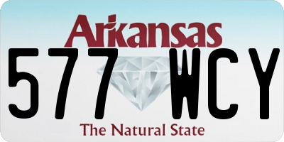 AR license plate 577WCY