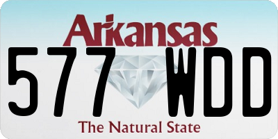 AR license plate 577WDD
