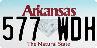 AR license plate 577WDH