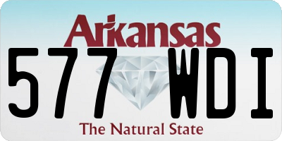 AR license plate 577WDI