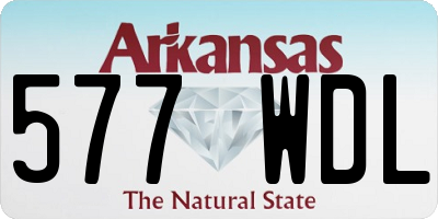 AR license plate 577WDL
