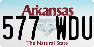 AR license plate 577WDU