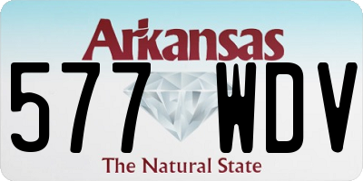 AR license plate 577WDV