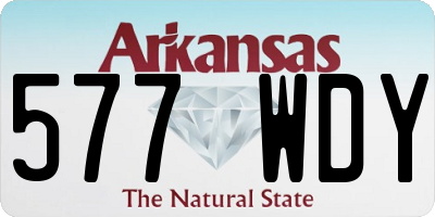 AR license plate 577WDY