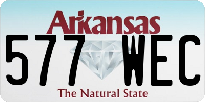 AR license plate 577WEC