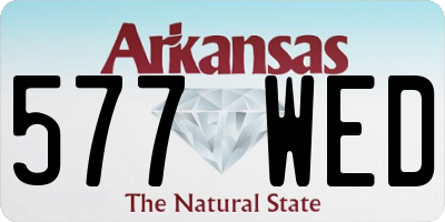 AR license plate 577WED
