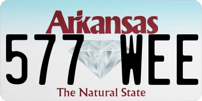 AR license plate 577WEE