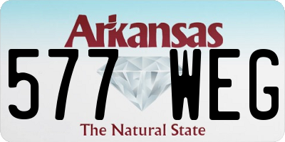 AR license plate 577WEG