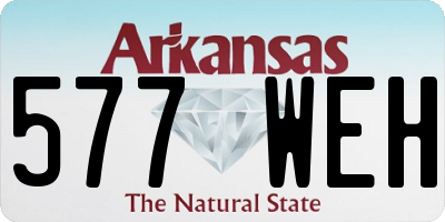 AR license plate 577WEH