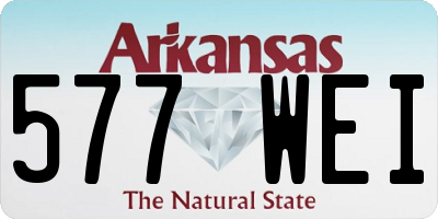 AR license plate 577WEI