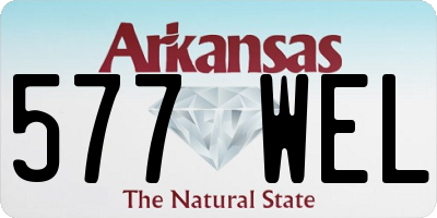 AR license plate 577WEL