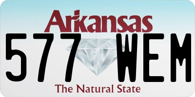 AR license plate 577WEM