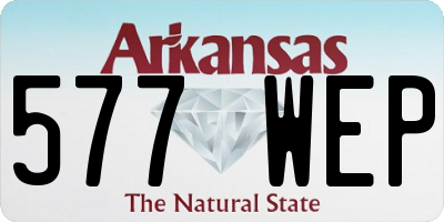 AR license plate 577WEP